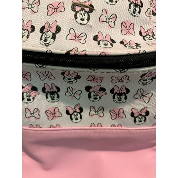 Dani By Danielle Nicole Disney Minnie Mouse Mini Backpack W/Ears Pink & Black - Picture 5 of 16